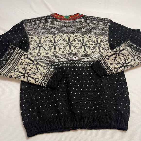 Vintage Nordic Wool Mohair Sweater Cardigan Size M/L/XL See Measurements - Picture 11 of 12